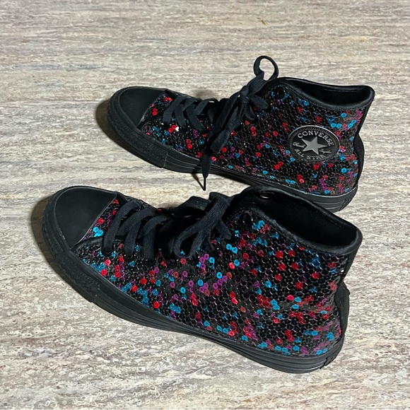 Converse All Star Chuck Taylor sequins high top sneakers - Picture 13 of 16